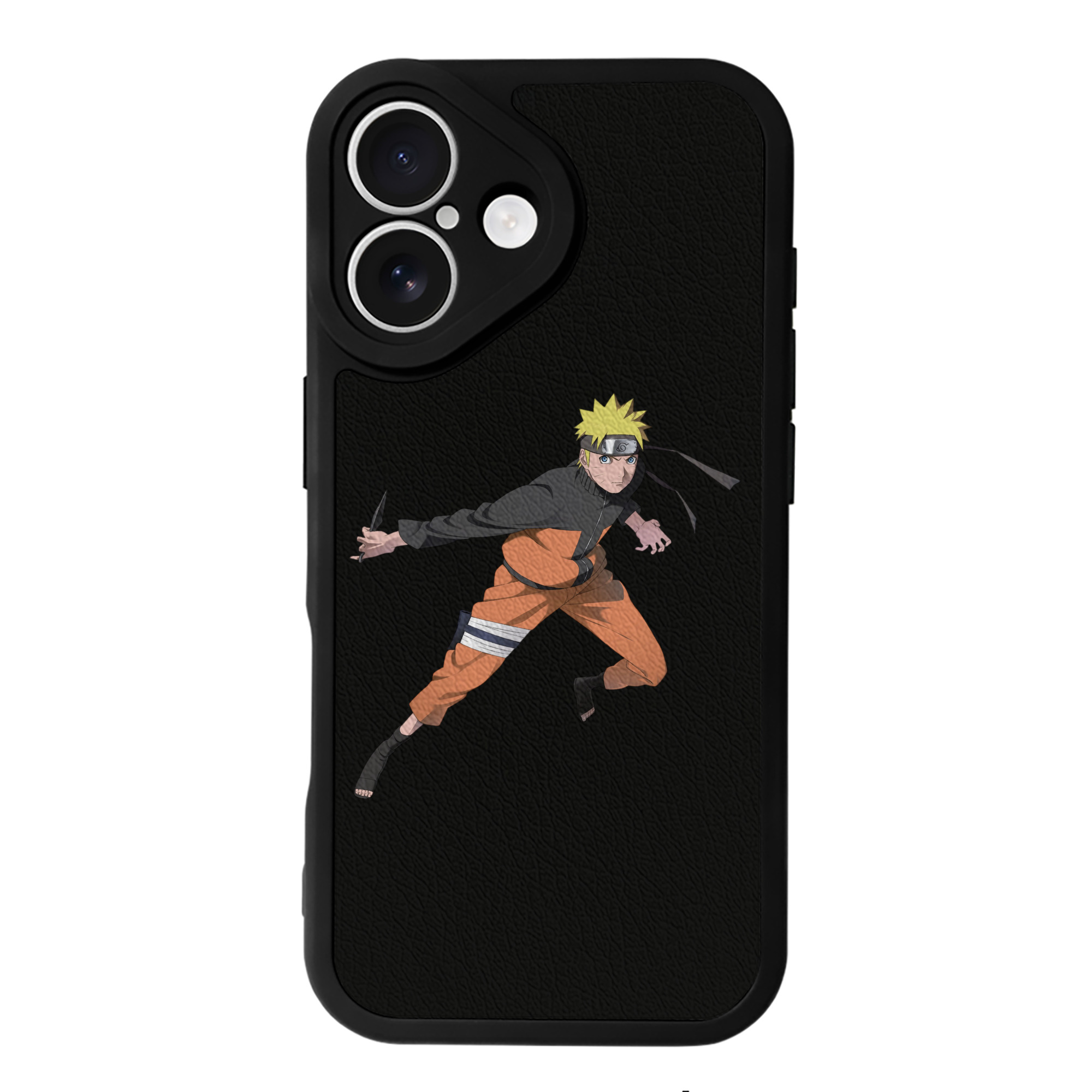 （画像用） NARUTO -ナルト- うずまき ナルト Uzumaki Naruto 【iPhone 16シリーズ対応】シリコンスマホケース（レザー調） 材質：シリコン